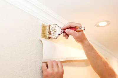 Pose de papier peint à Monteaux — revêtements muraux et toiles de verre